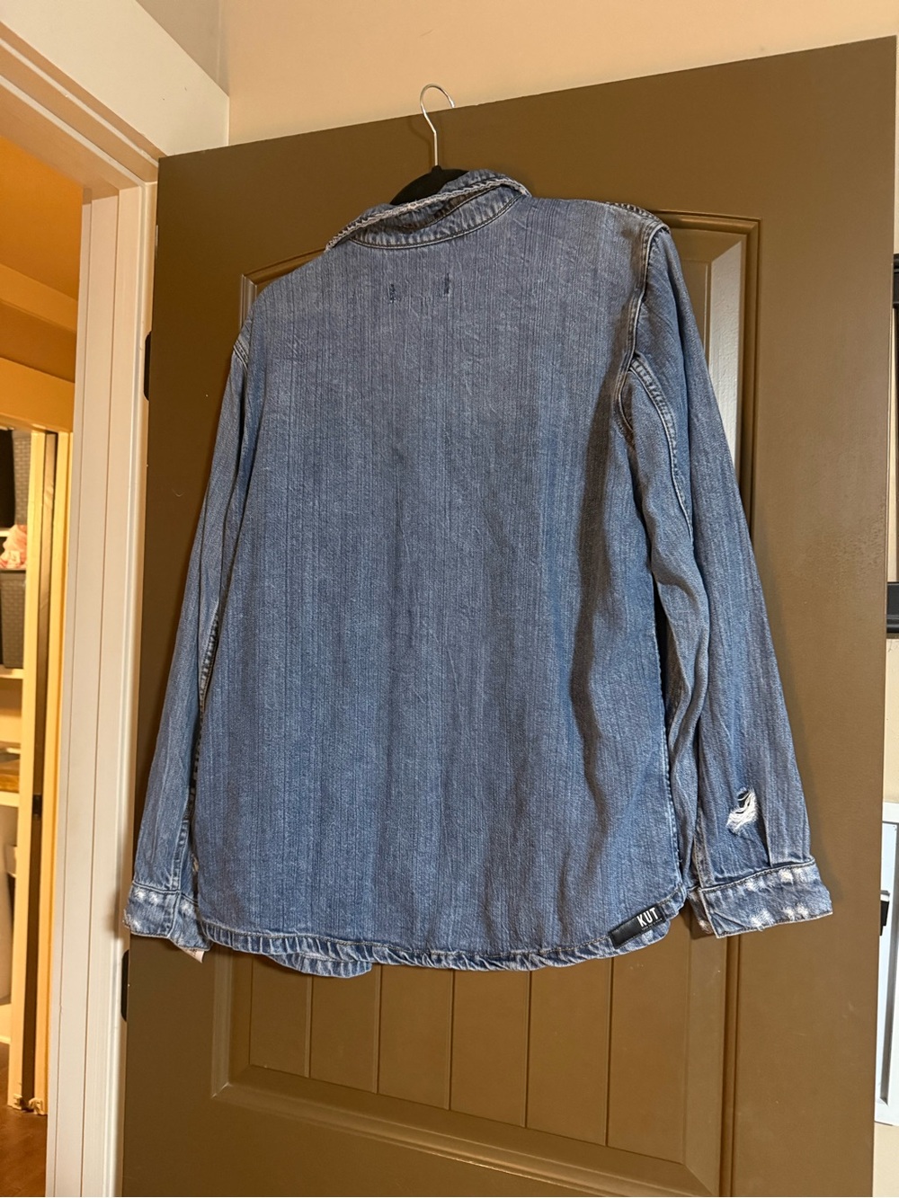 KUT from the Kloth Lyocell Denim Utility Shacket – Size Large